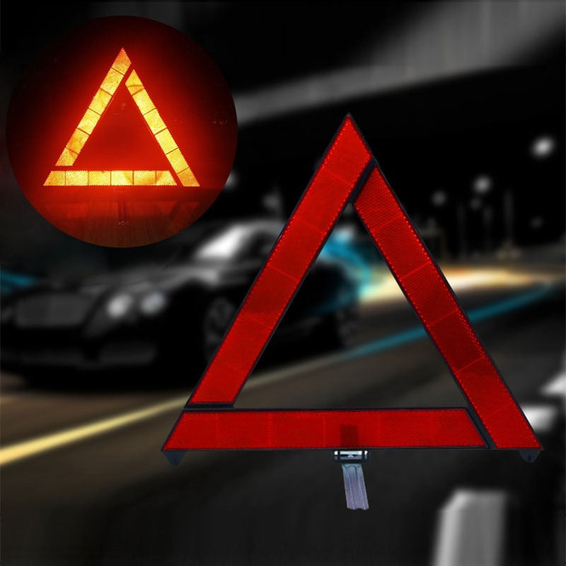 Trípode reflectante triangular para coche