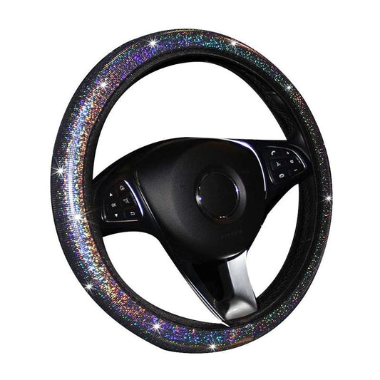 Glitter steering wheel cover