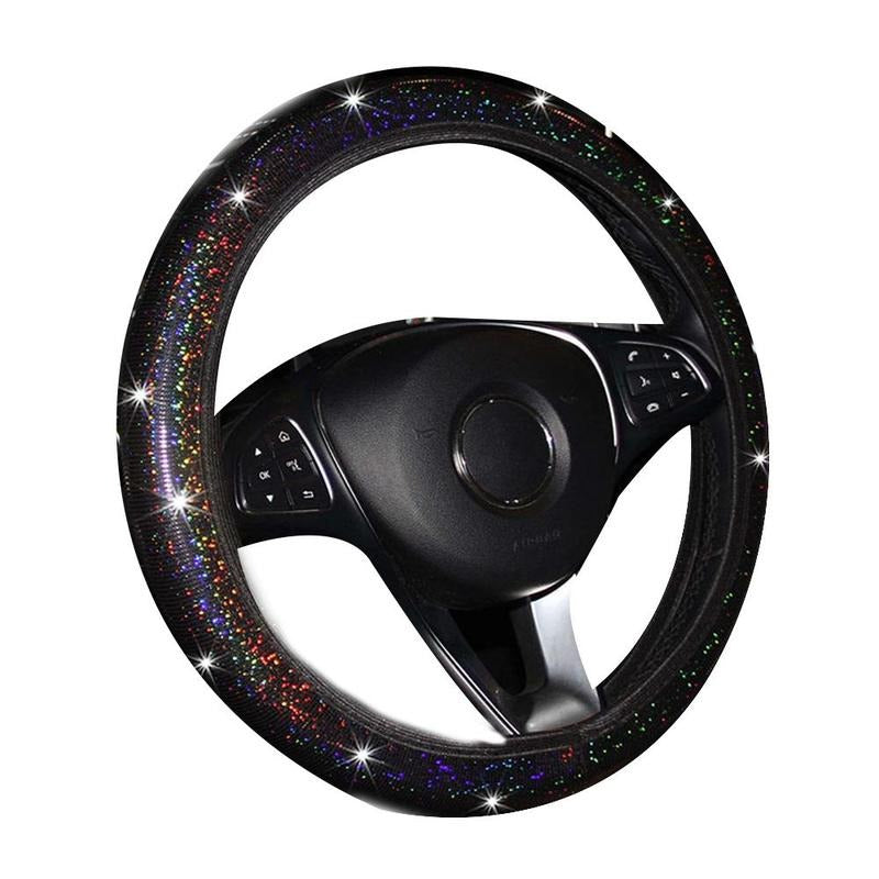 Glitter steering wheel cover