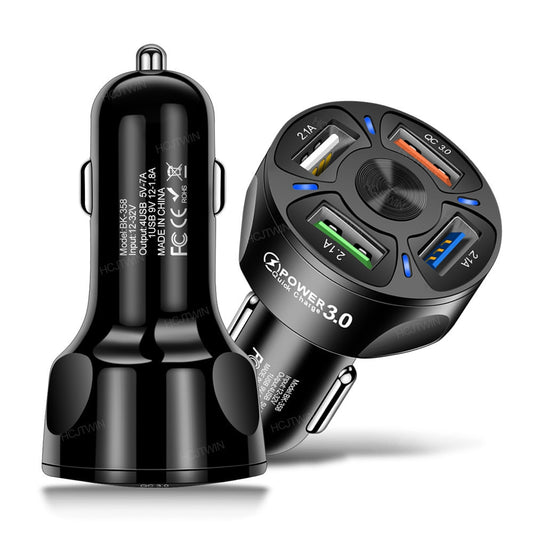 4 USB car charger